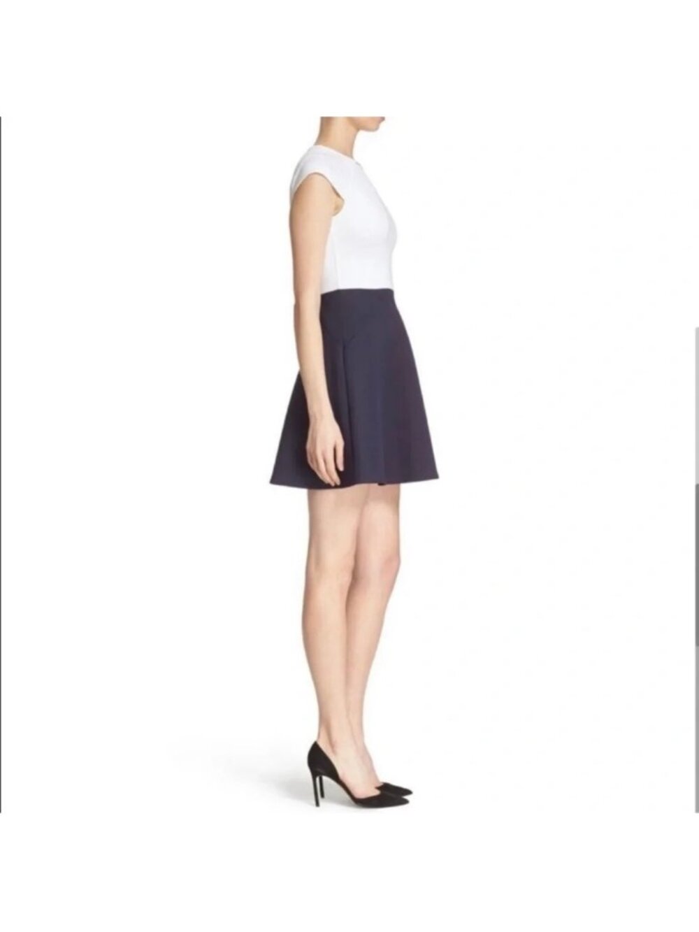 TED BAKER Colorblock Sleeveless Skater Dress 8 EUC - Picture 5 of 12